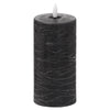 Luxe Collection Natural Glow 3x6 Black LED Candle