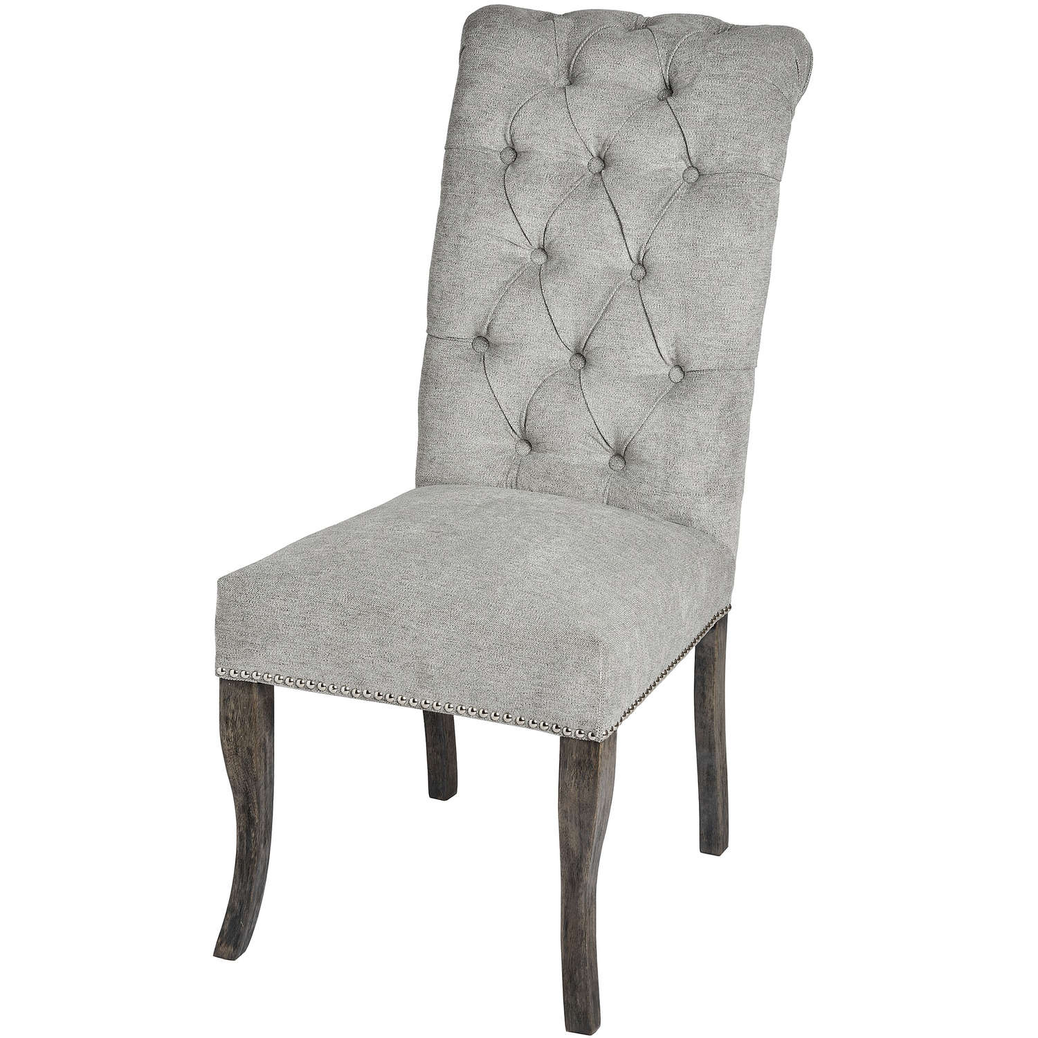 Silver Roll Top Dining Chair With Ring Pull-product