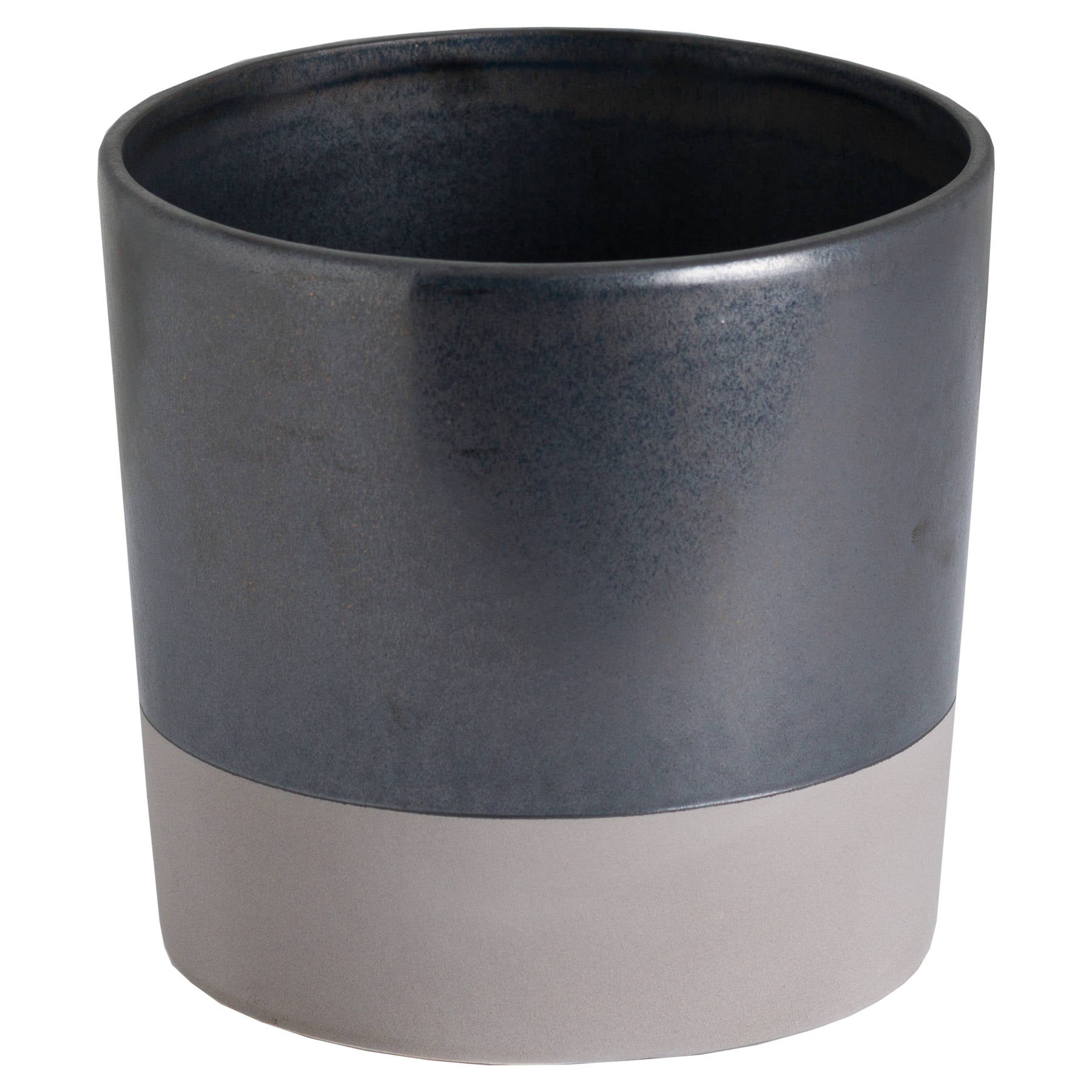 Large Metallic Grey Ceramic Planter-product