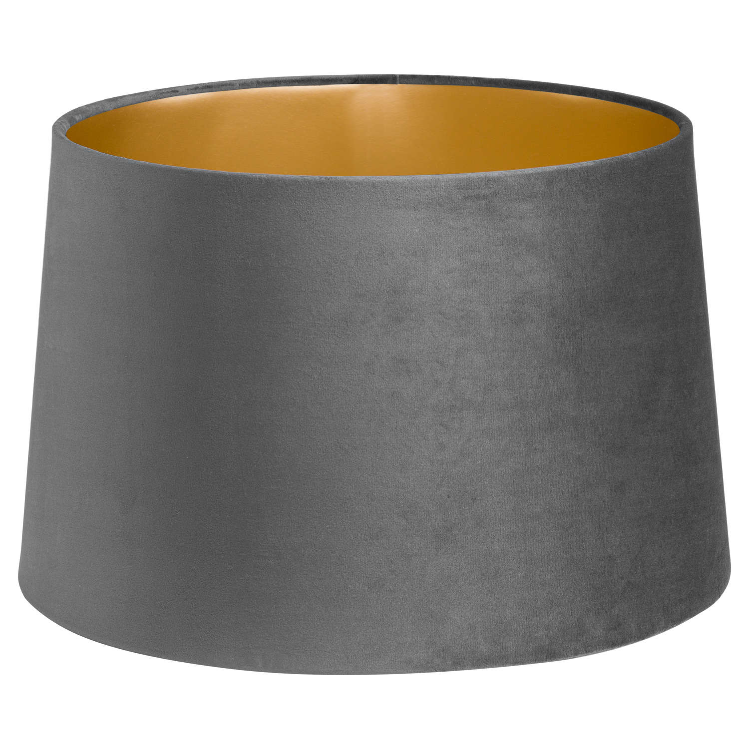 Grey Velvet Lamp And Ceiling Shade-product