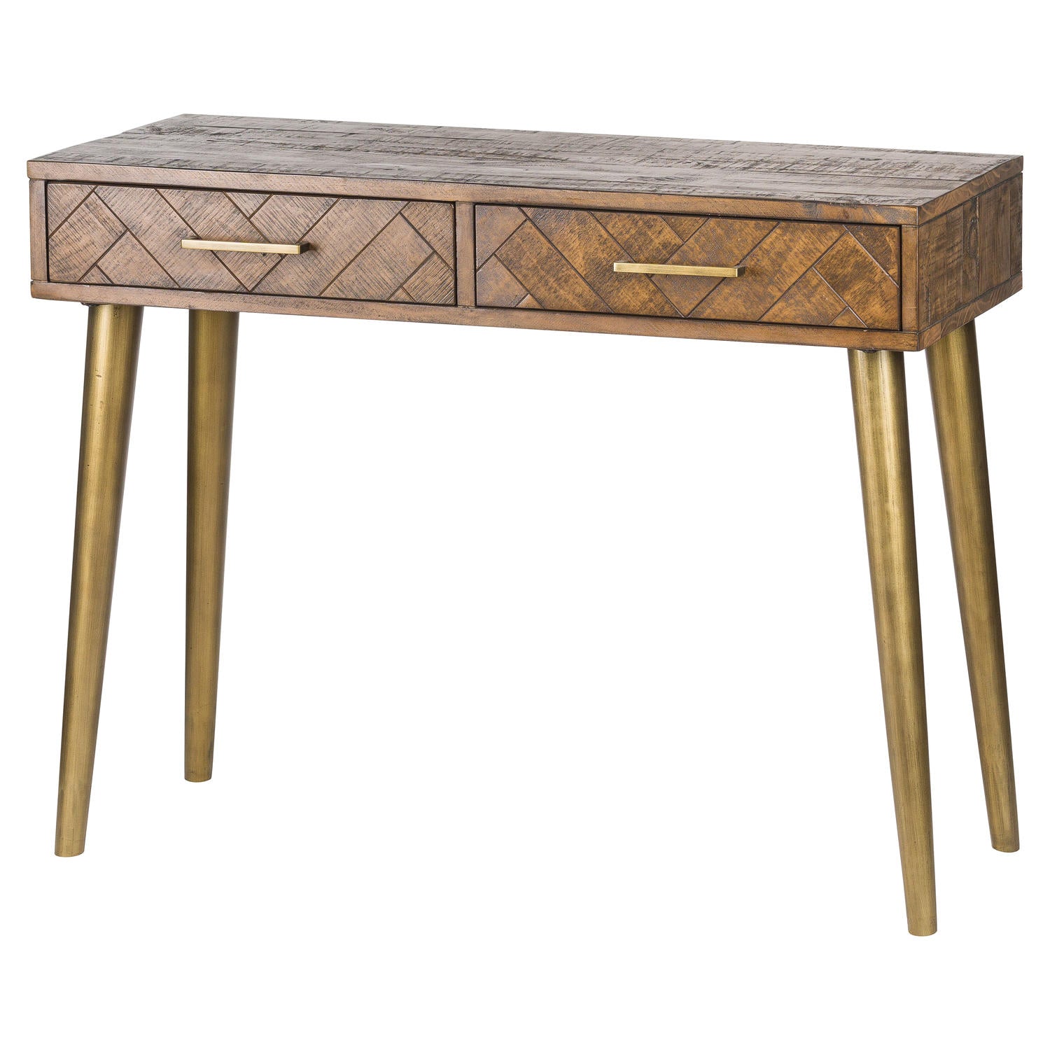 Havana Gold 2 Drawer Console Table-product