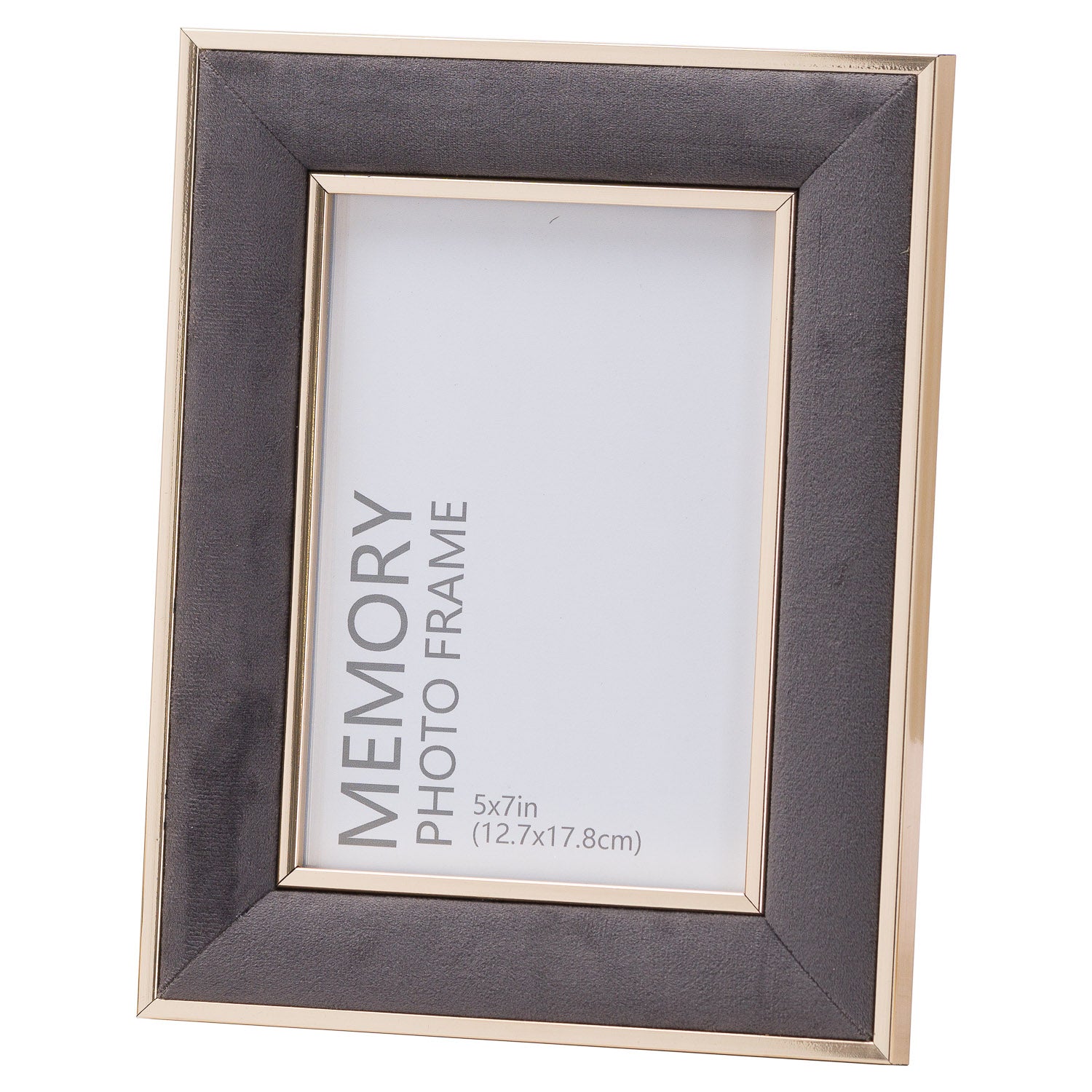 Grey Velvet With Gold 5X7 Frame-product