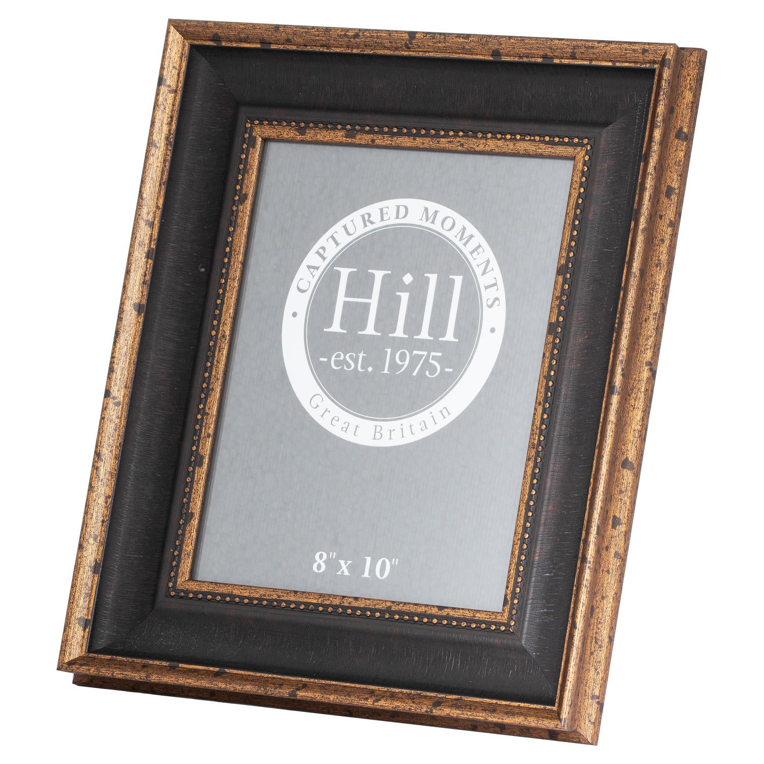 Black And Antique Gold Beaded  8X10 Photo Frame-product