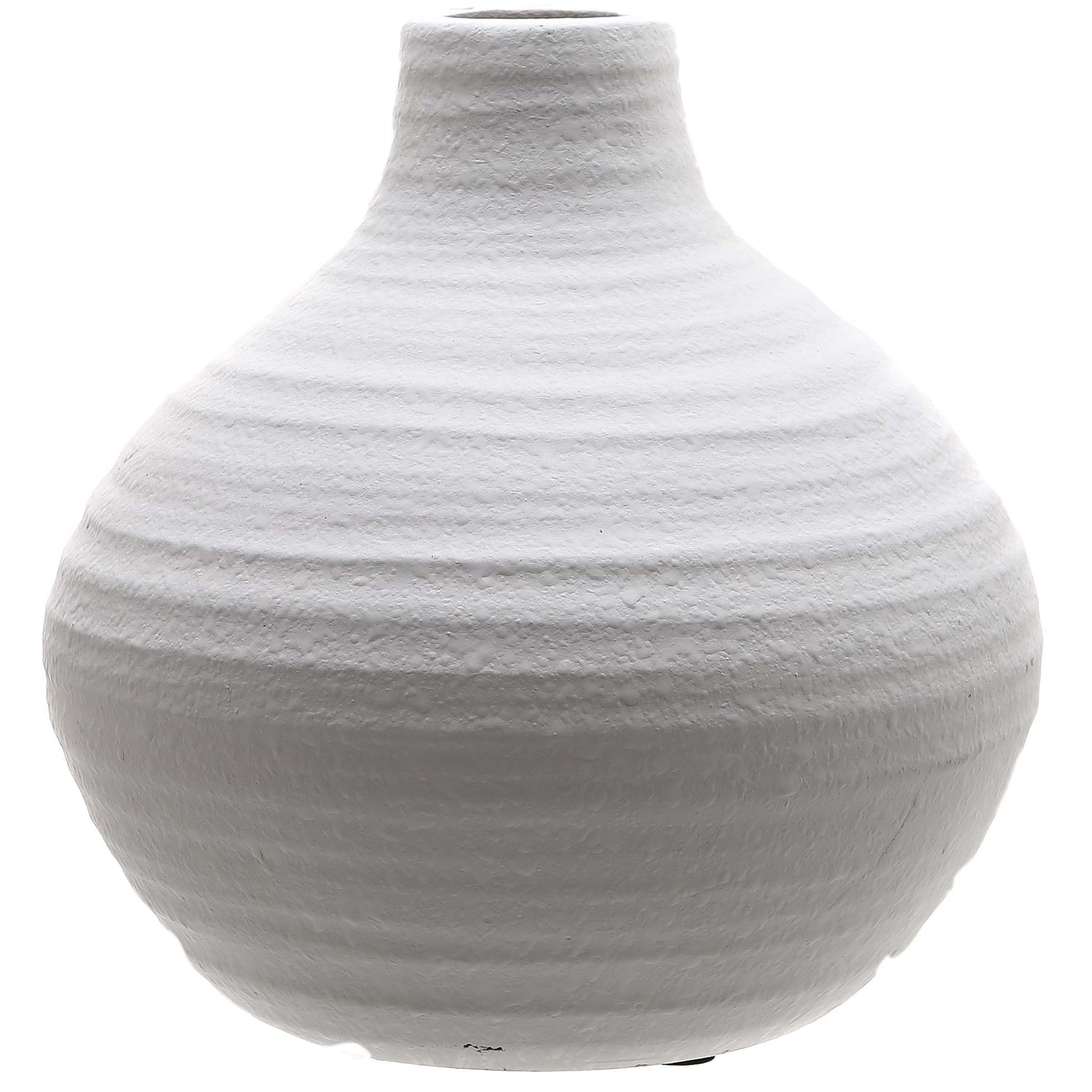 Amphora Matt White Ceramic Vase-product