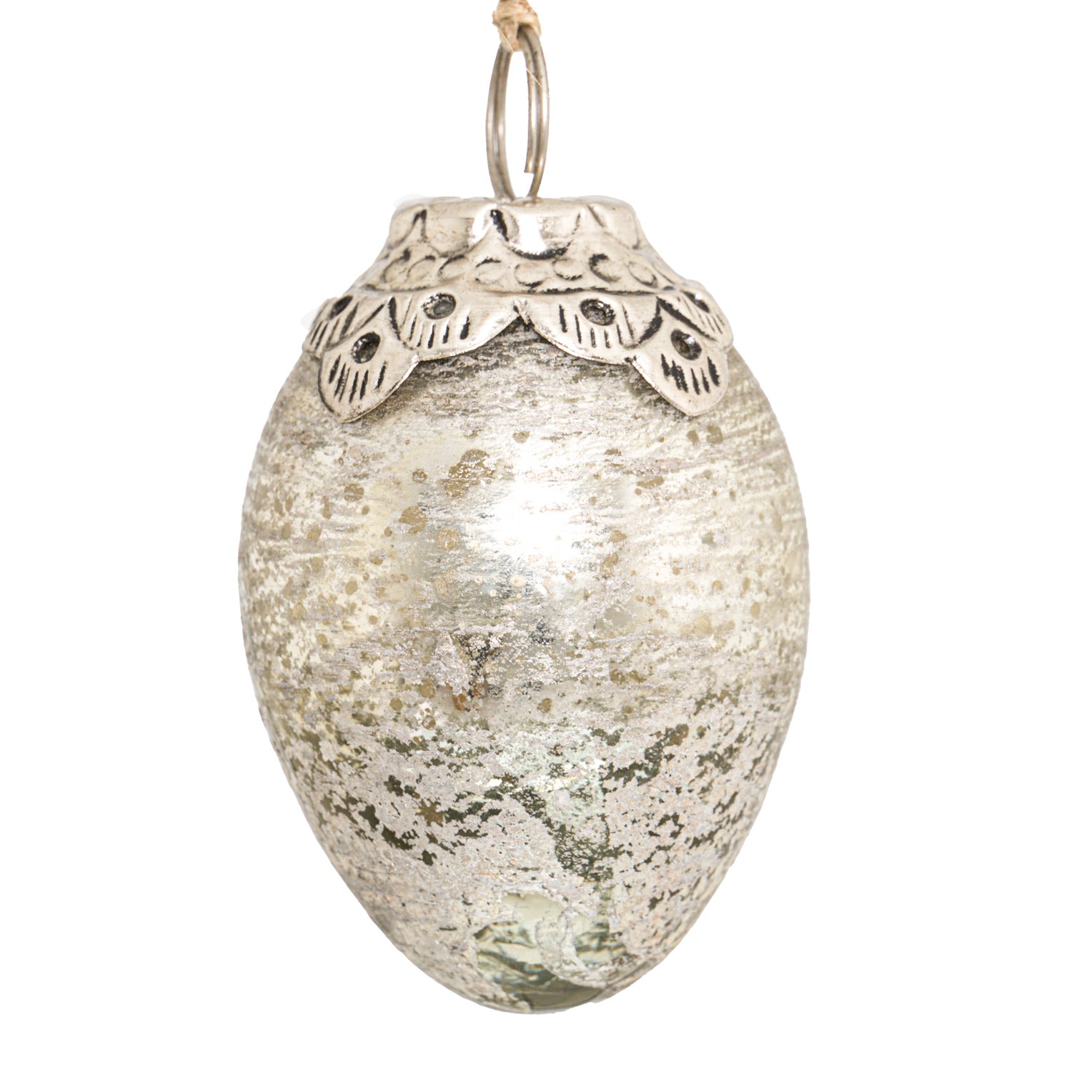 The Noel Collection Mercury Small Oval Crested Bauble-product