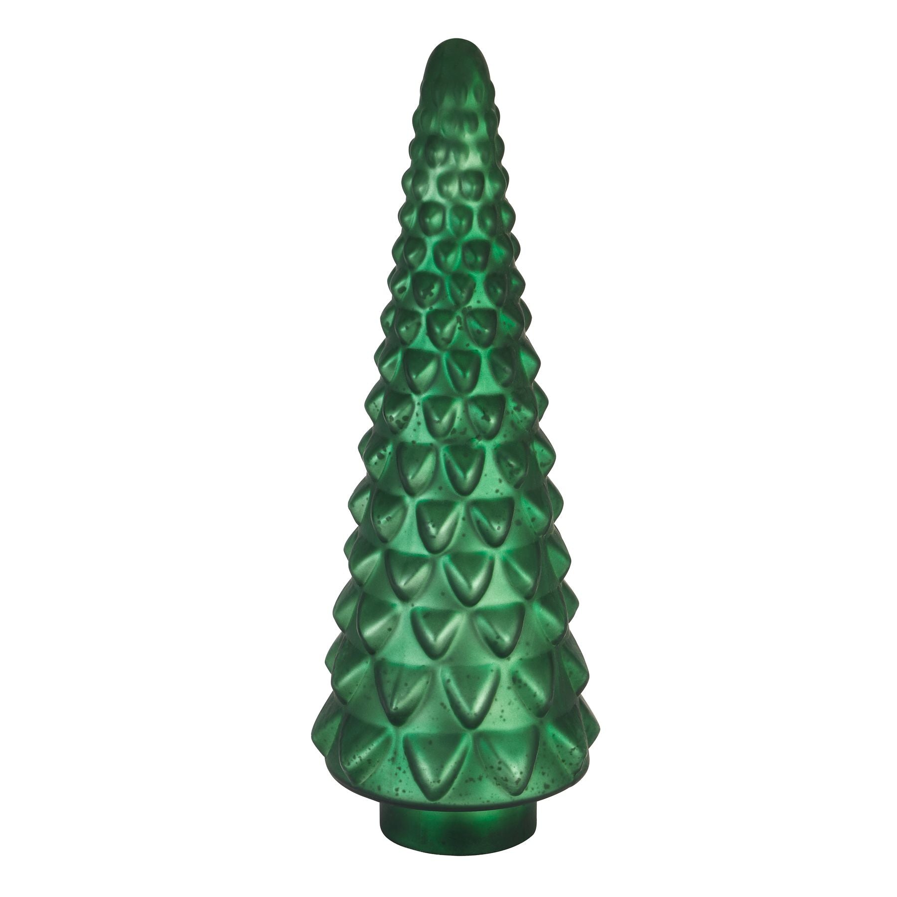 Noel Collection Large Forest Green Glass Decorative Tree-product
