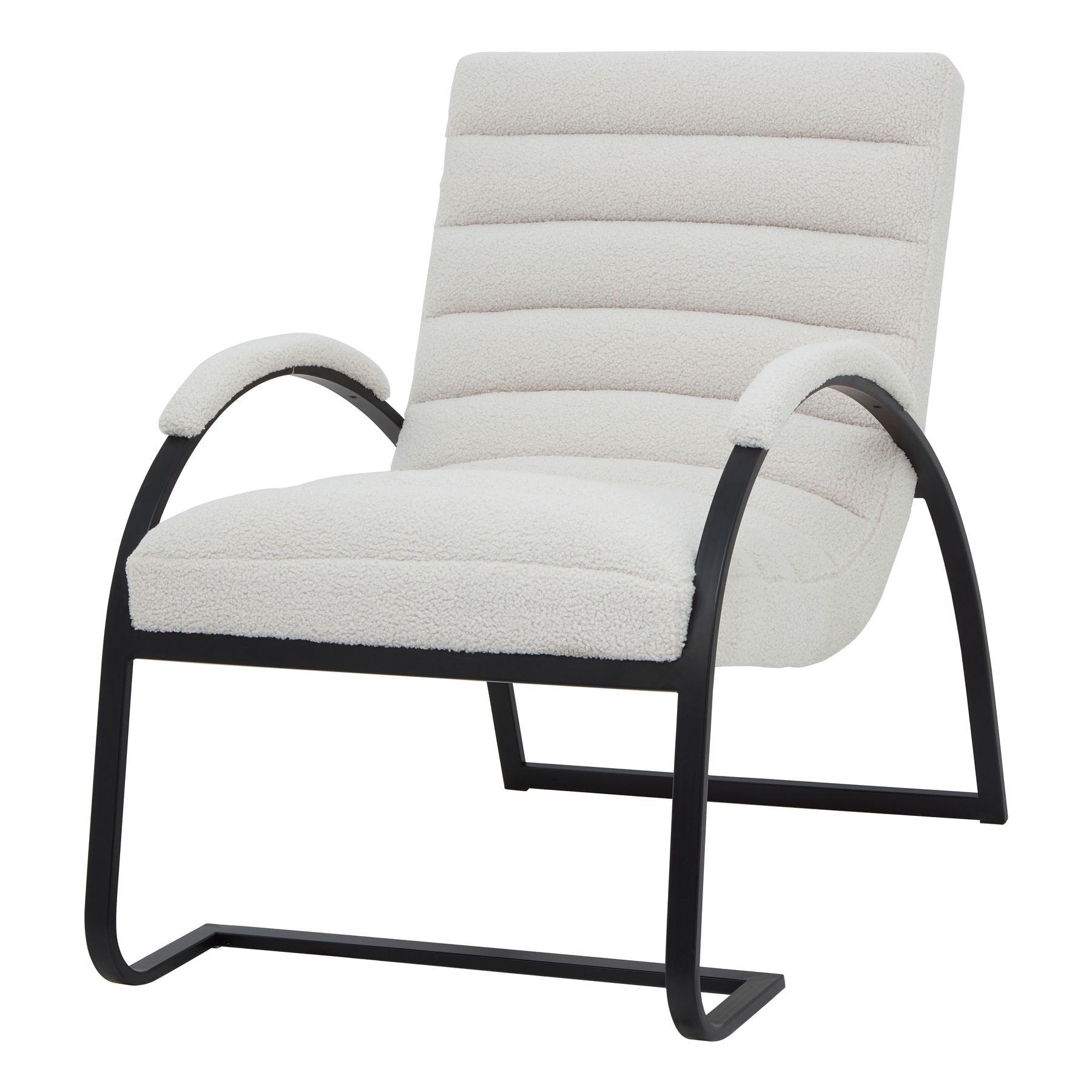 Bouclé Ribbed Ark Chair-product