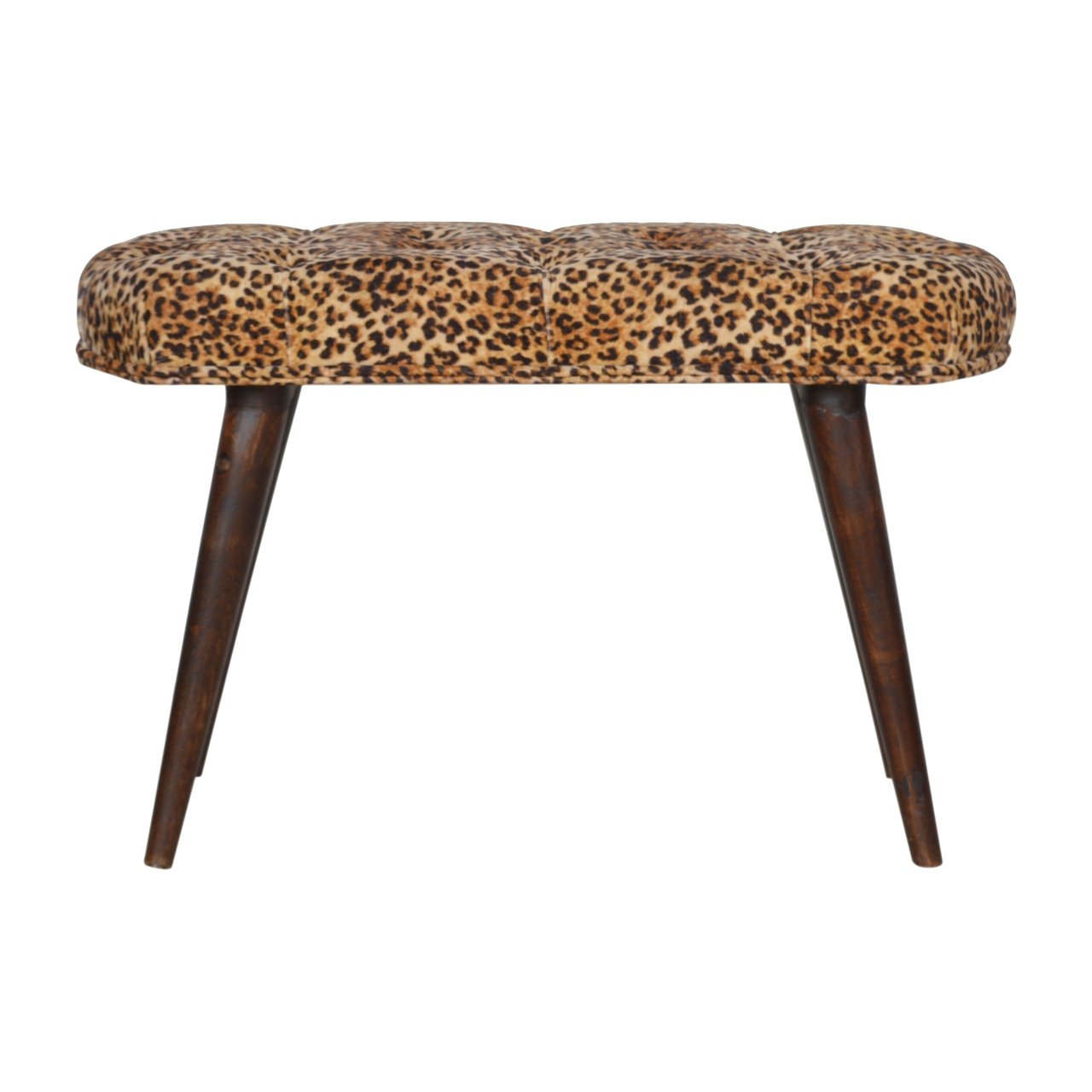 Leopard Print Deep Button Bench-product