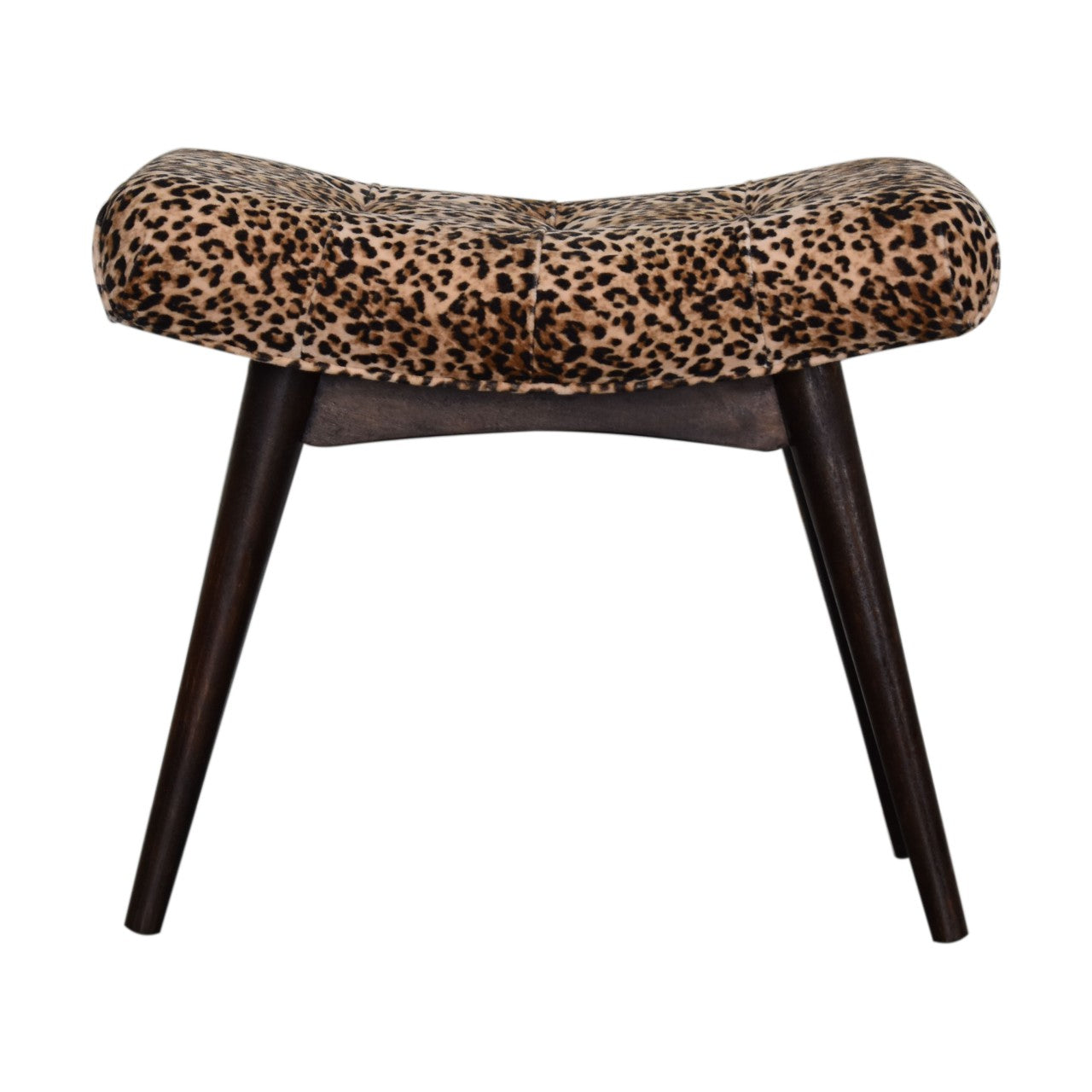 Leopard Print Curved Bench-product