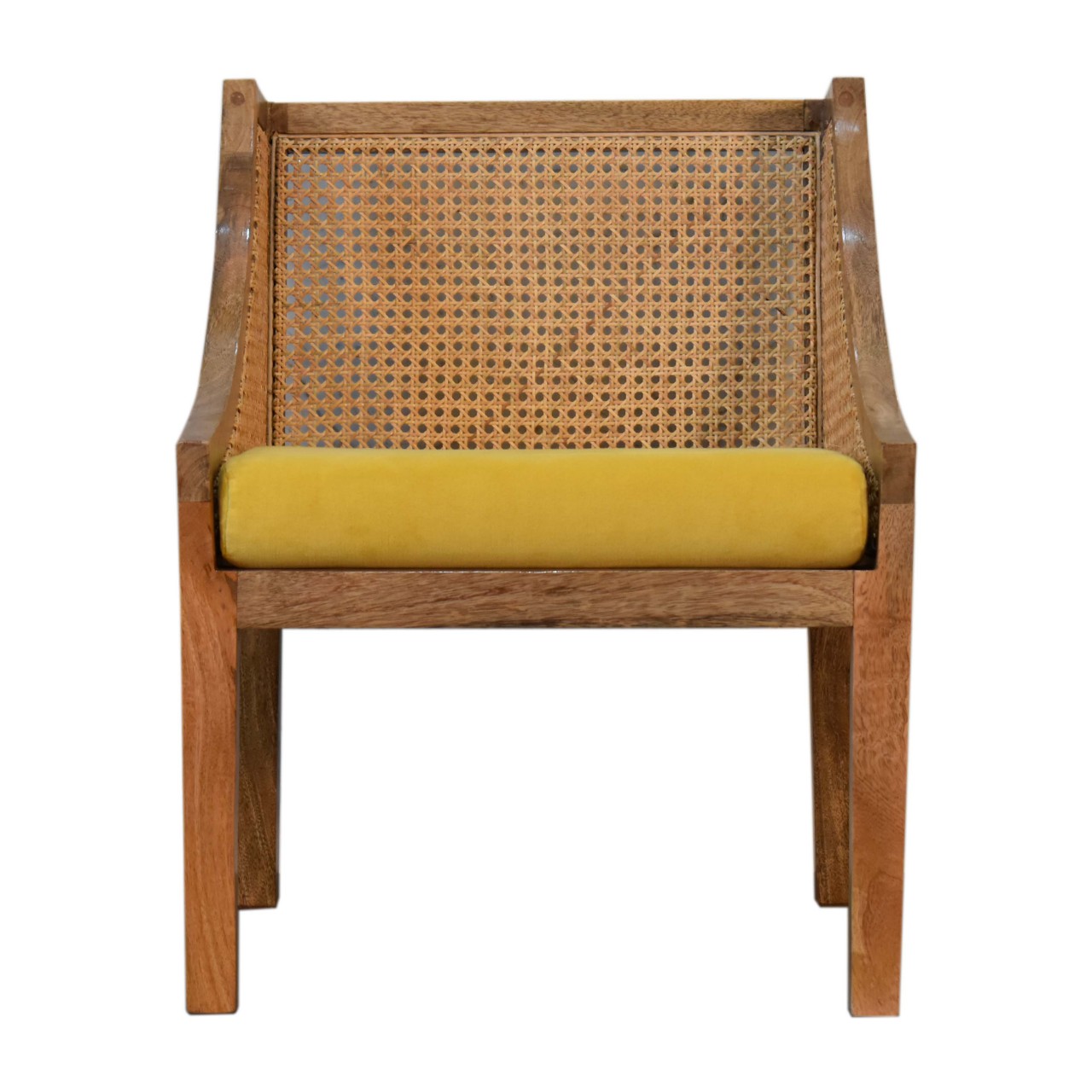 Larissa Mustard Cotton Velvet Chair-product