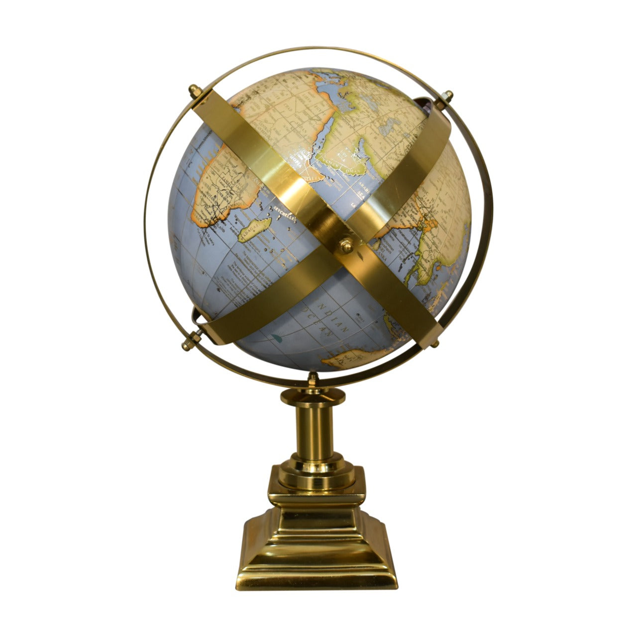 Grey Globe with Gold Frame-product