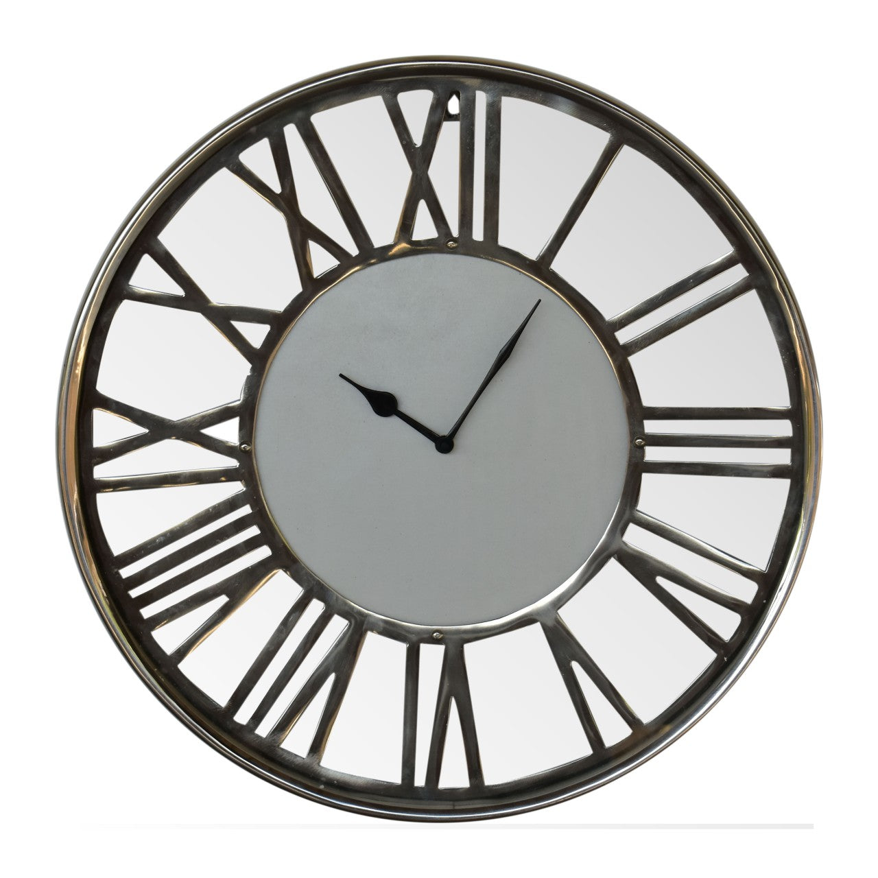 White and Chrome Wall Clock-product