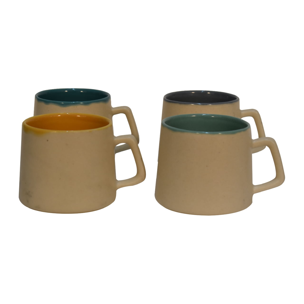 Cream & Multi Mug Set of 4-product