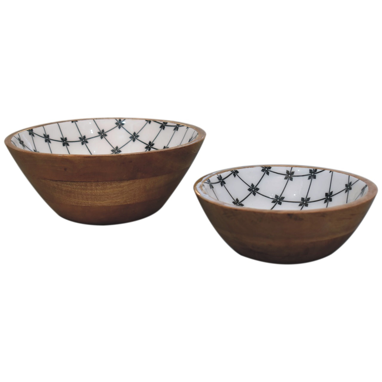 2x Lacquered Flower Bowl Set-product