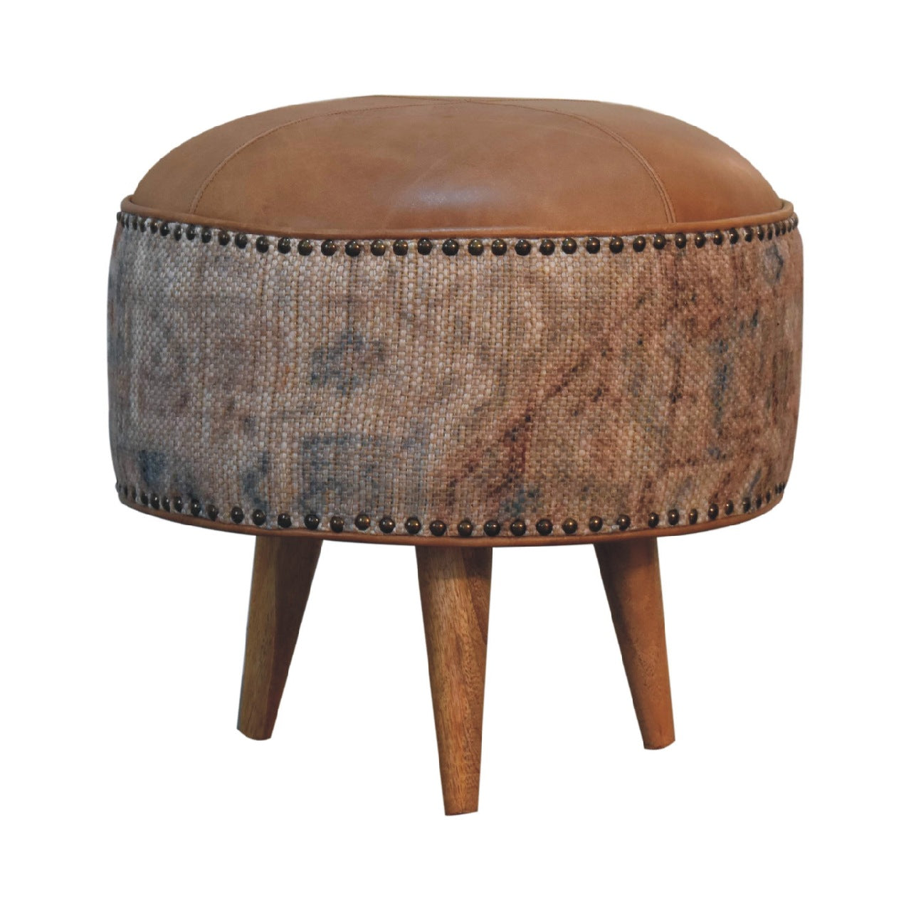 Haven Durrie Round Footstool-product