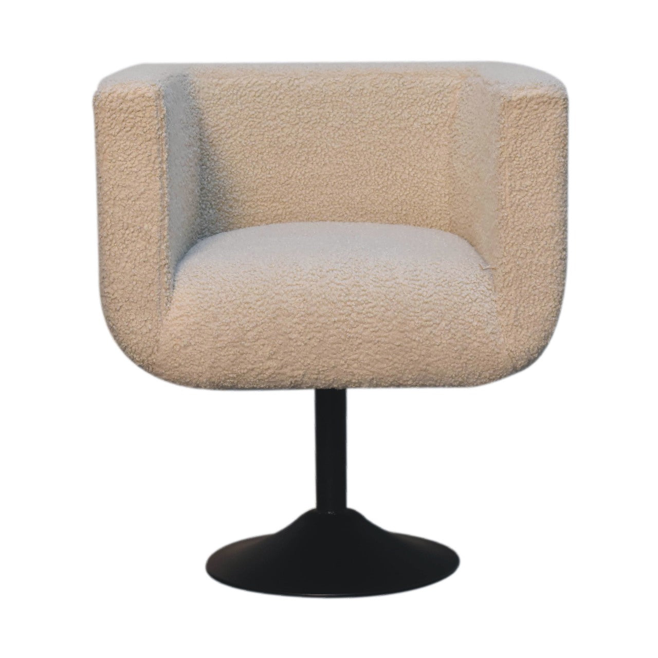 Cream Boucle Swivel Chair-product