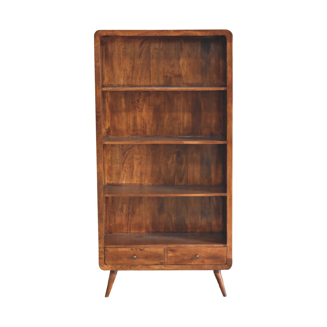 Curved Chestnut Bookcase-product