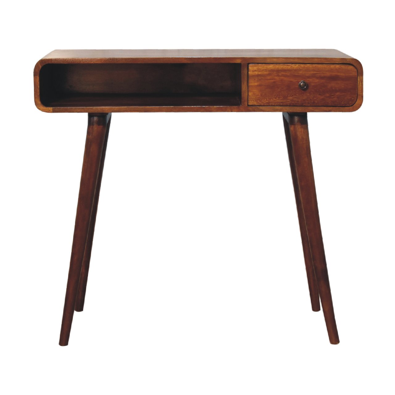 Curved Chestnut Writing Desk-product
