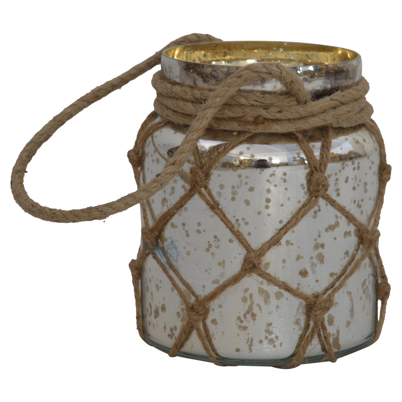 Glass Jar Lantern with Rope-product