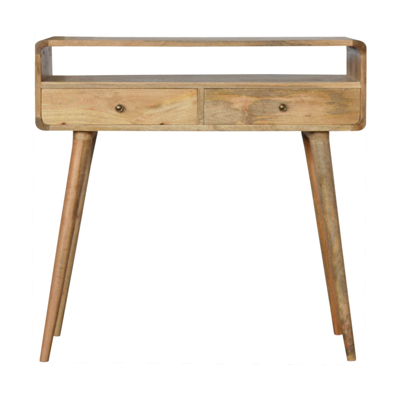 Curved Oak-ish Console Table-product