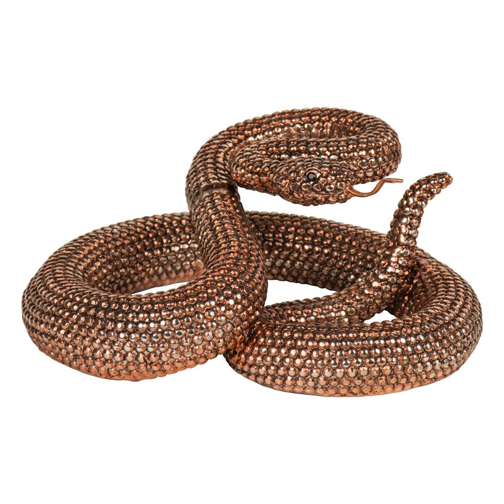 Bronze Coiled Rattlesnake Figurine-product